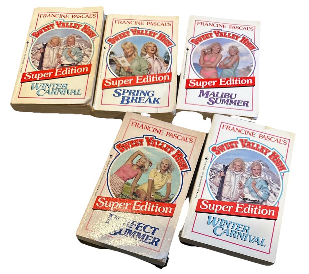 Partial Set Series Lot of 5 Sweet Valley High Super Editions Francine Pascal 80s